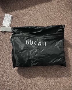 Ducati bag and motorcycle gloves size large
