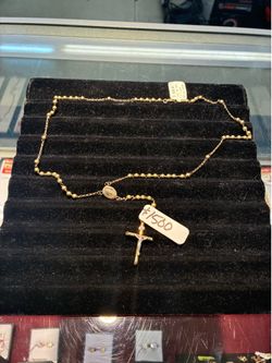 14k ROSARY NECKLACE
