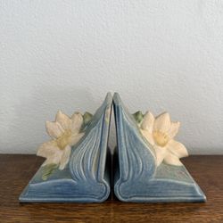 Antique Pottery Book Ends 