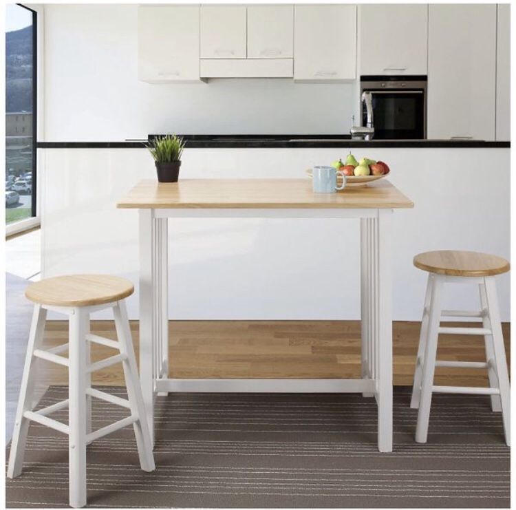 3 piece breakfast bar table set