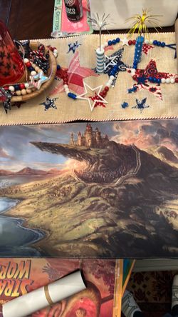 Landscape desk mat