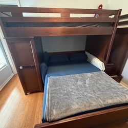 Twin/Full step loft with chest