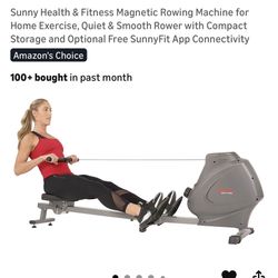Sunny Health And Fitness Magnetic Rowing Exercising Machine 