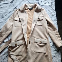 Beige Trench Coat M