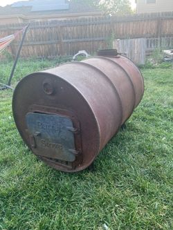 Wood burning barrel
