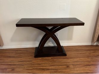 Dark wood living room 4 table set