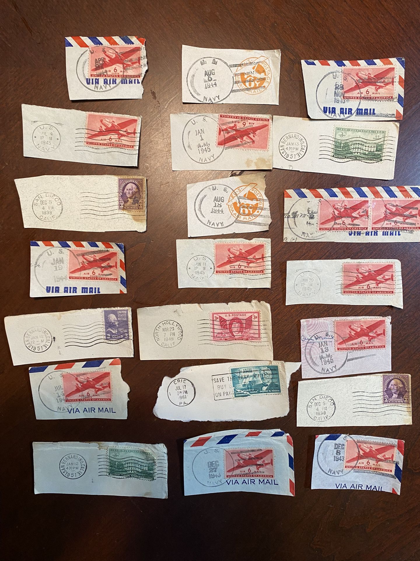Hundreds Of Collectible Cancelled US Stamps & Some Foreign Stamps