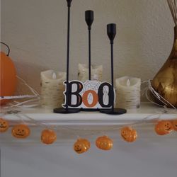 3 Black Candle Holders Candlesticks