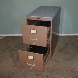 2 Drawer Metal File Cabinet
