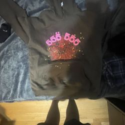 Brown Sp5der Hoodie 