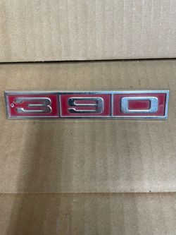 Ford 390 Engine Emblem Badge