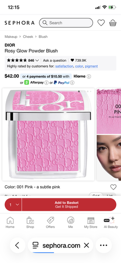 DIOR Rosy Glow Blush