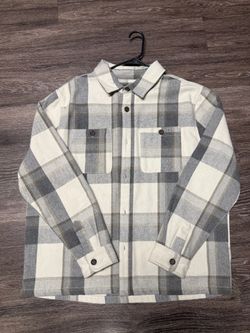 Plaid Flannel Shirt Jacket
