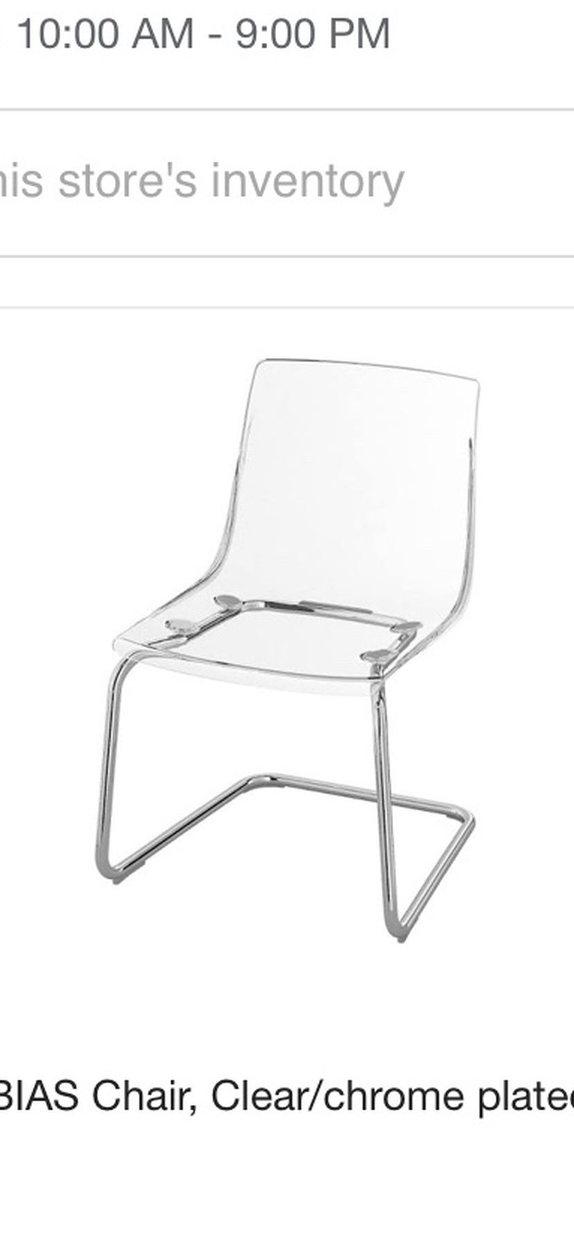 IKEA Ghost Chairs Clear chairs