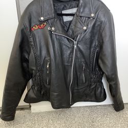 Women’s Unik Premium Motorcycle Triker Leather Jacket 3xl