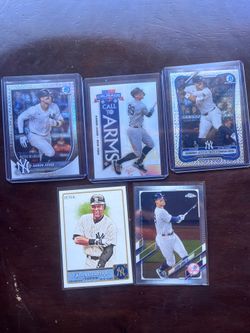 50 Card Yankees Lot Judge Jeter Mantle Antonio Gomez Purple /199 Bowman Chrome