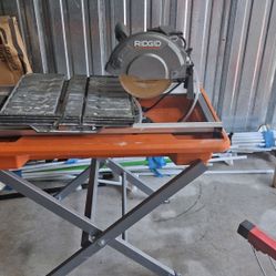 RIDGID Tile Saw & RyOBI Table Saw