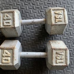 40 lb. Steel Dumbbell Pair 