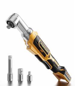 3/8" Cordless Ratchet Wrench Compatible with Dewalt 20V Battery, 100FT-LBS Sealed Head Brushless Electric Ratchet Wrench Variable Speed, LED Light, 1/