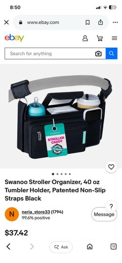 Swanoo Stroller Organizer Caddy Black