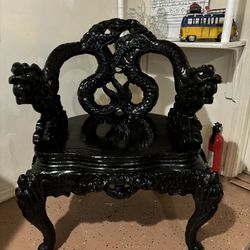 Antique Asian Inspired Chair