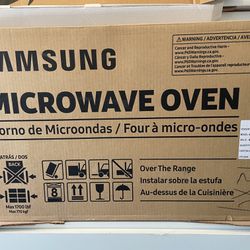 New Unopened Stainless Steel Over Range Microwave 