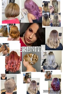 Trabajo de peluquería cambio de color