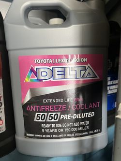 Pink Antifreeze/coolant Delta 50/50 