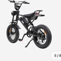 Ebike with 1000W Motor for Maximum Speed of 45-50KM - Electric Dirt Bikes SPEED 30MPH-RANGE UP 30MILES  Battery & Motor: 48V 15AH, 1000W Tires: 20×4.0