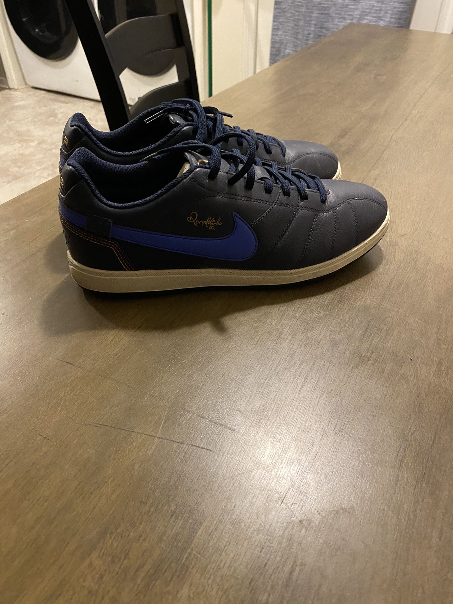 Nike Air Ronaldinho Rival Shoes Soccer Brazil Air Max Navy Size Men 10