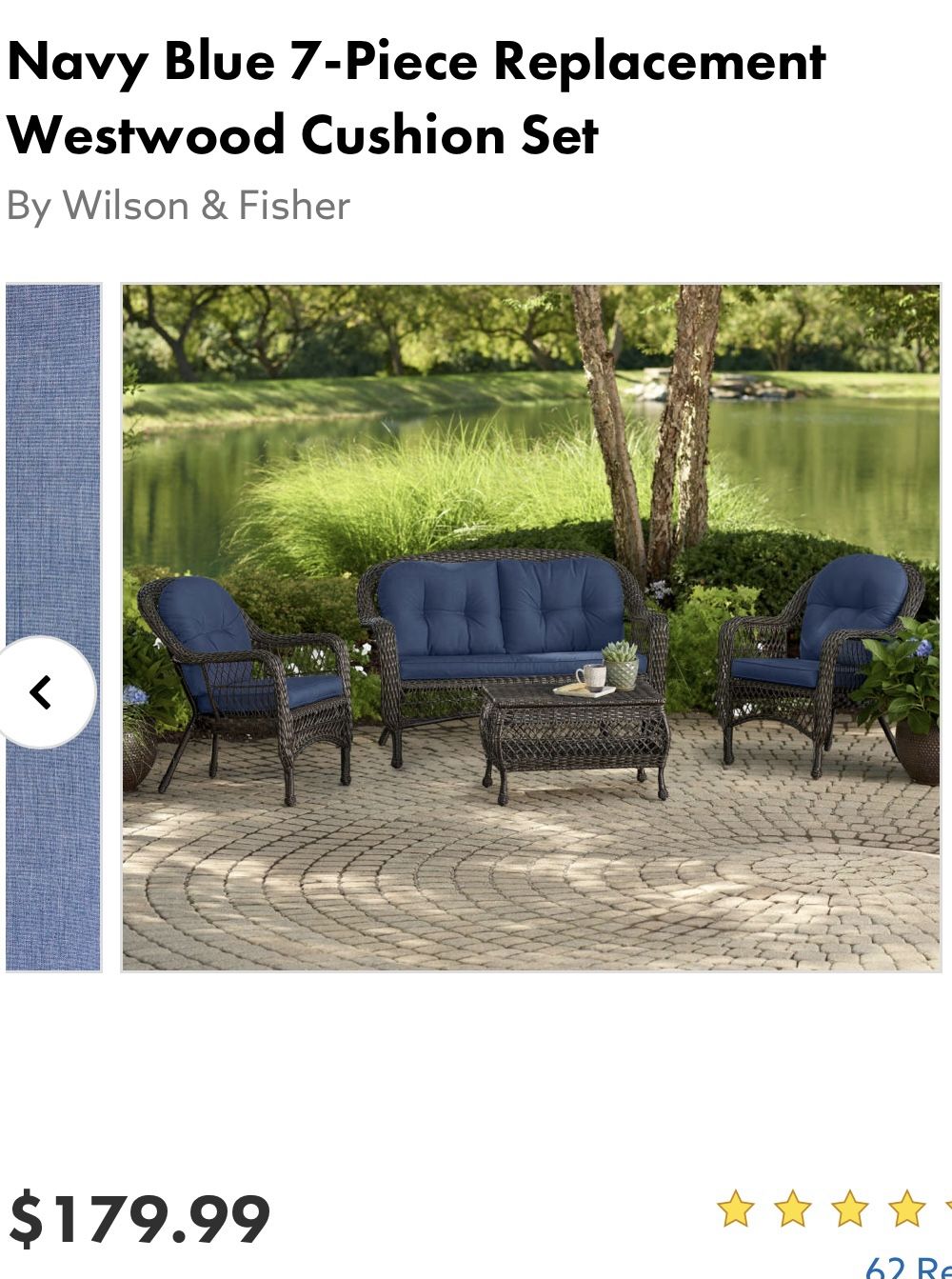 Patio Furniture (CUSHIONS REPLACEMENTS ONLY )