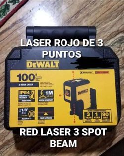 Nivel Laser Rojo de 3 puntos - Dewalt