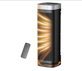 Space Heaters for Indoor Use with Thermostat, 1500W Electric Heater
17 Inches, 70° Oscillation, Remote Control,12H Timer, ECO Mode, Quiet Operation, E