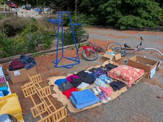 Free sale: kids stuff, housewares, adult clothes