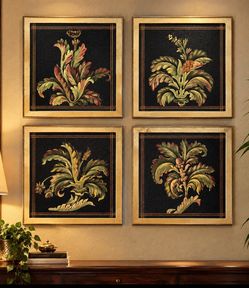 Vintage wall decor set of 4