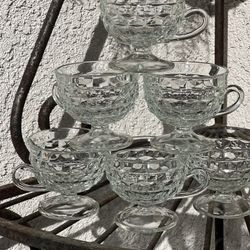 FOSTORIA AMERICAN CLEAR GLASS CUPS