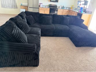 Corduroy couch  black