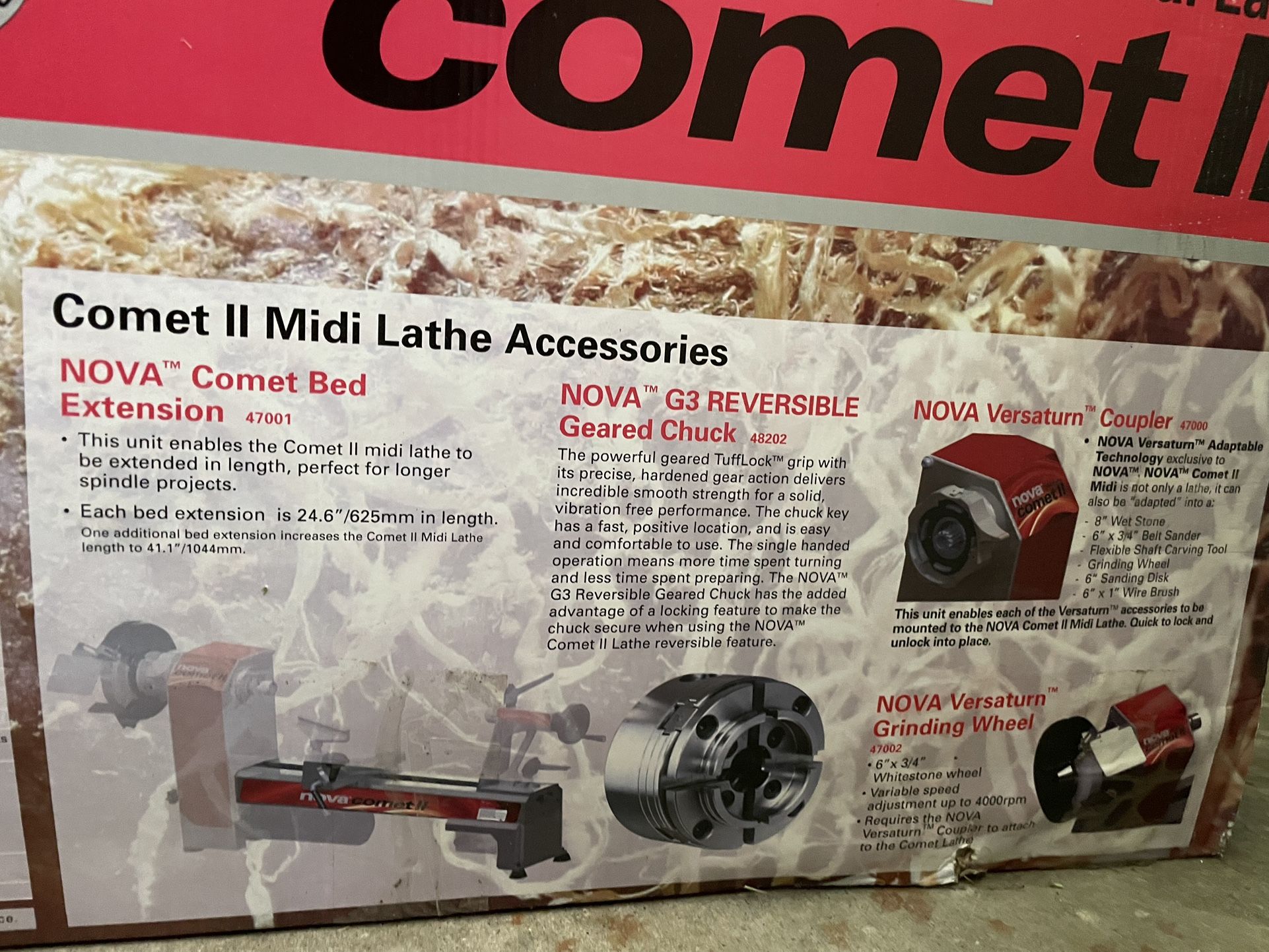 Nova Comet Midi Lathe And Stand