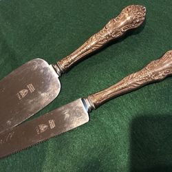 1941 Antique Wedding Knife And Lifter