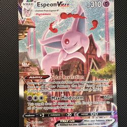 Pokemon Fusion Strike Espeon Vmax alternate art card