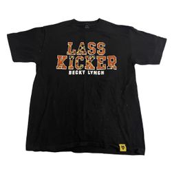 WWE NXT Men Shirt Black Medium Cotton Becky Lynch Lass Kicker Maiden Ireland Tee