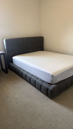 Midlife queen bed frame and mattress