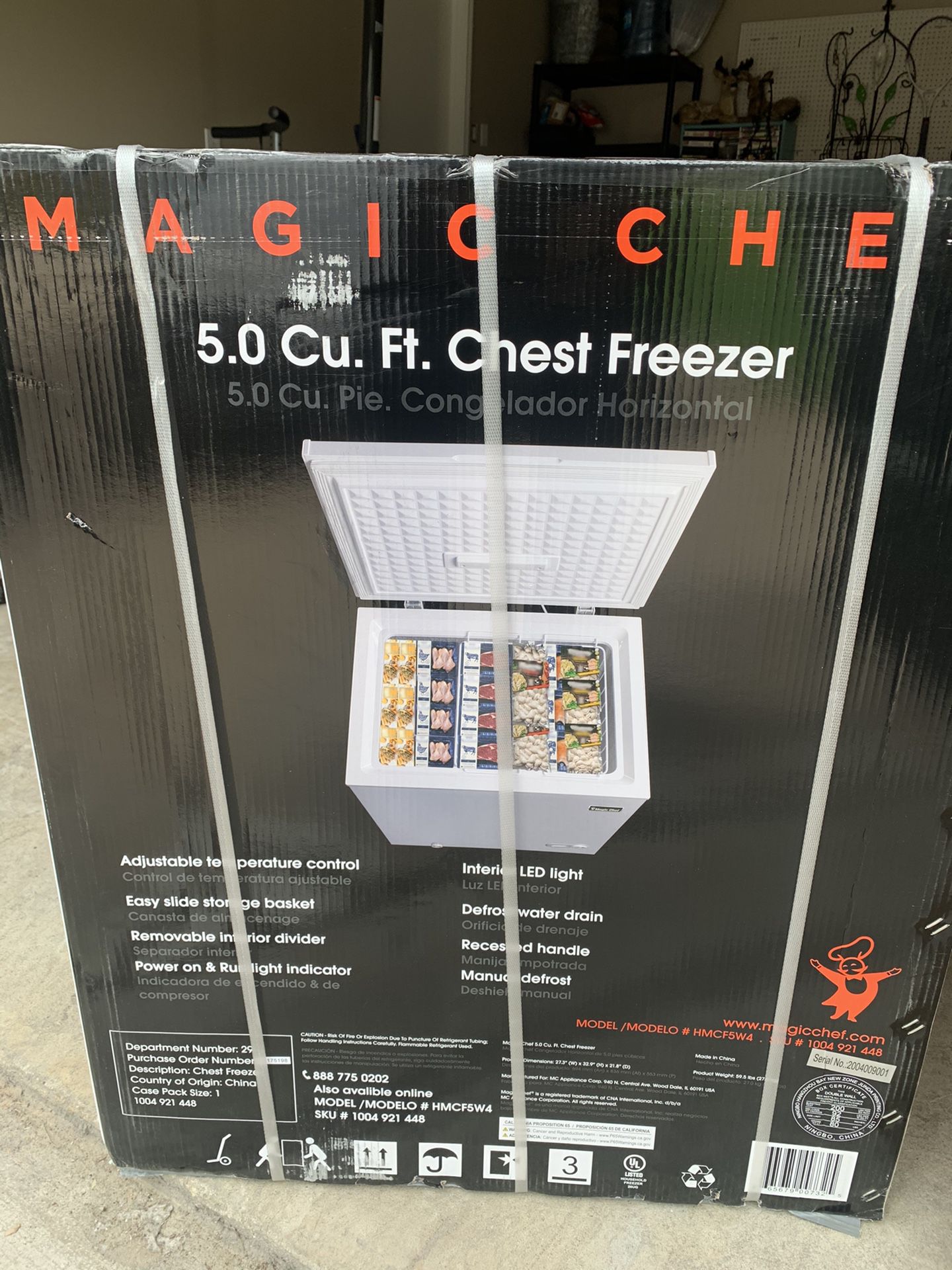 Chest freezer 5.0 cubic