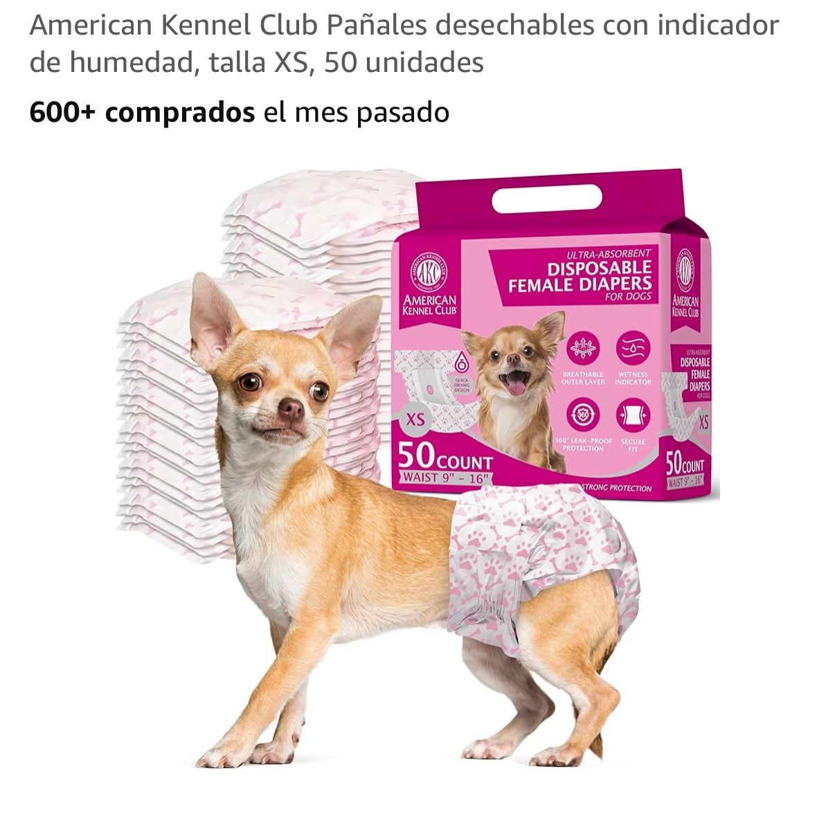Disposable Female Diapers, Sz Xs