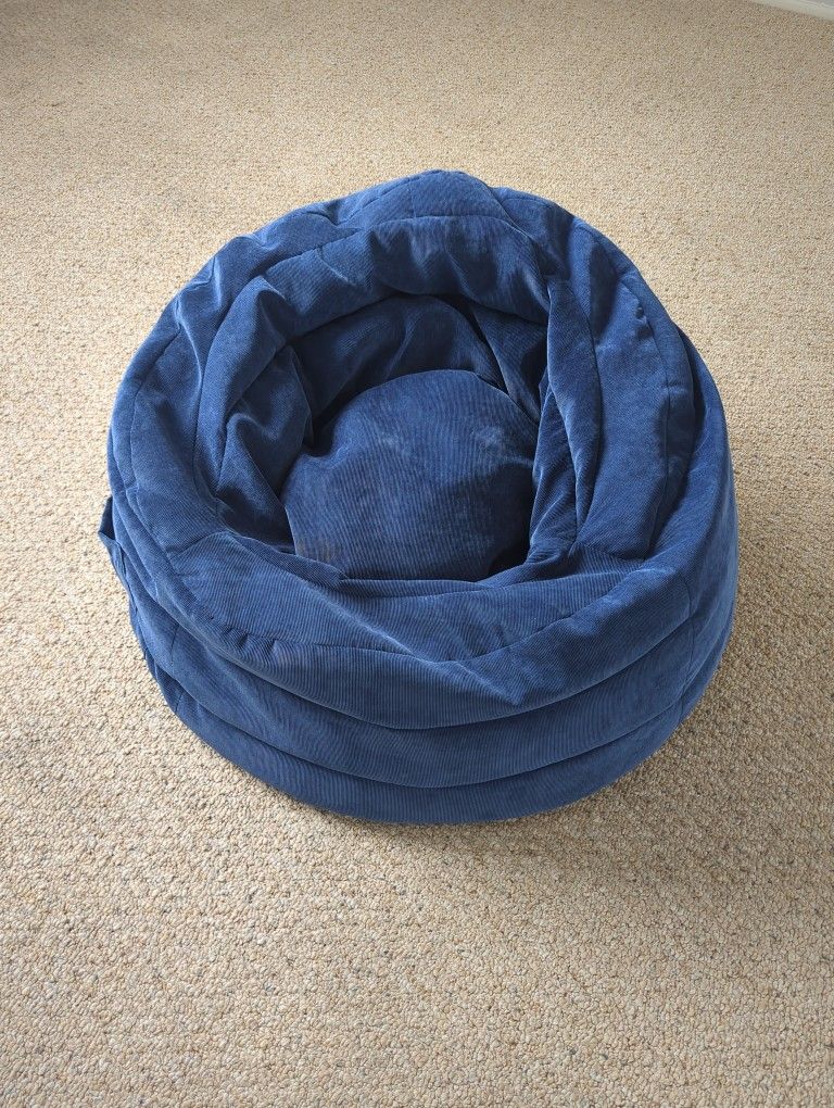 Blue Bean Bag Chair