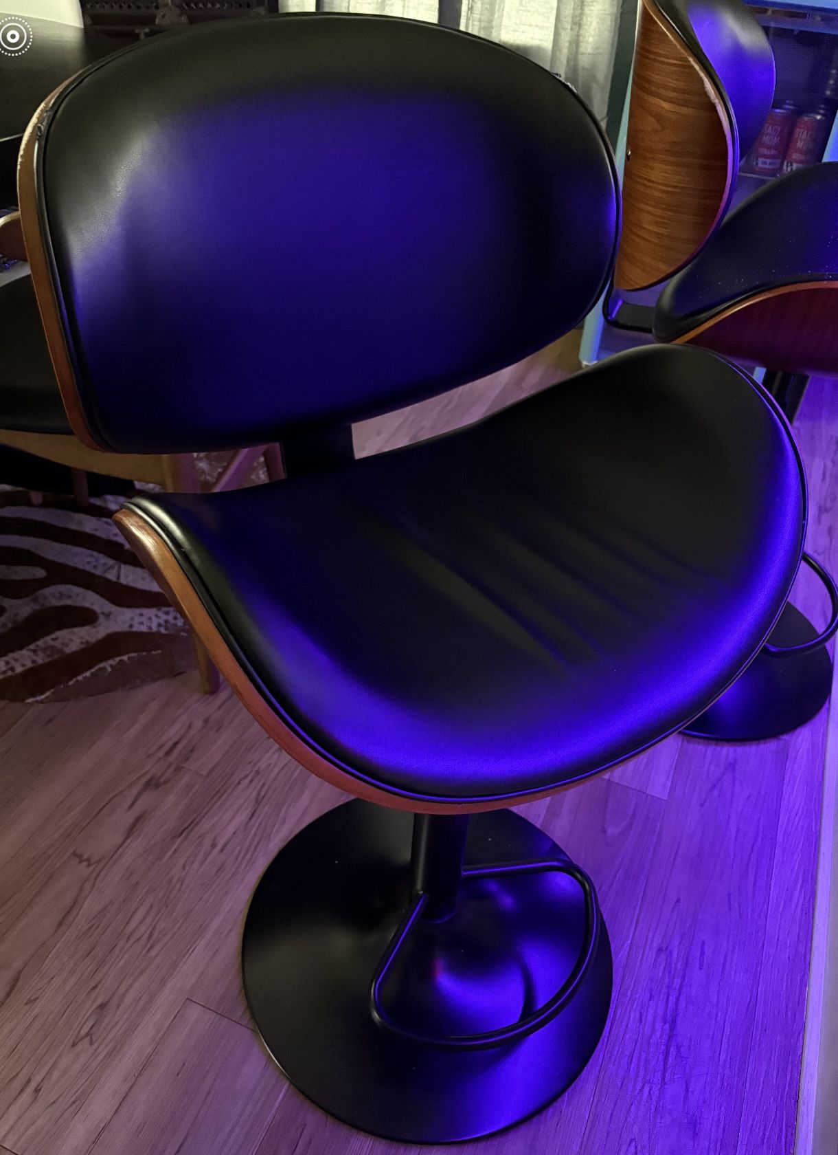 2 Mid century Styled Bar Stools…selling the 2 extras we have that are unboxed.