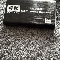 HD 4K Capture Card W/ cables And 1080 p Camera