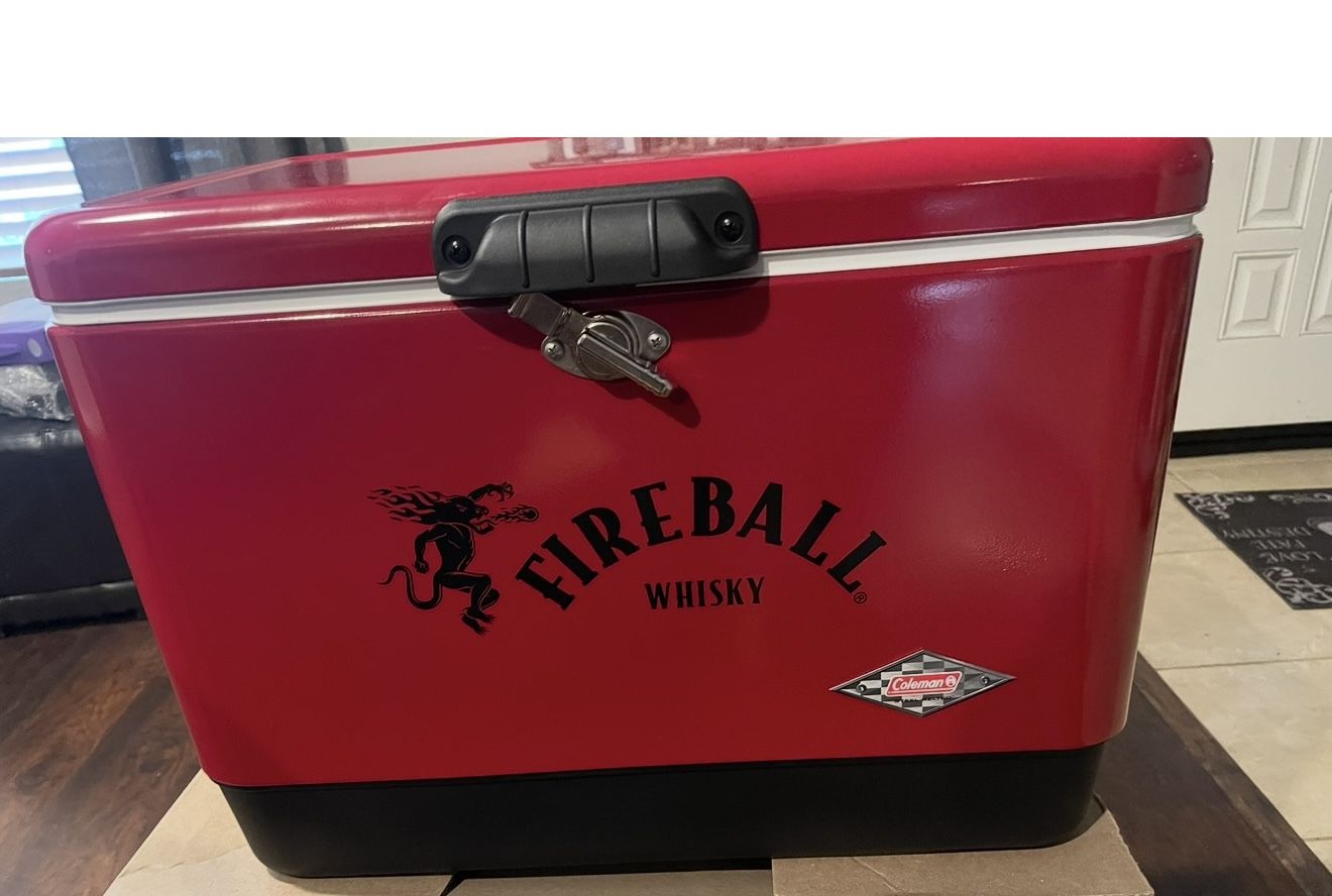 Special Edition Fireball 54-Quart Steel BeltedĀ® Cooler New In Box