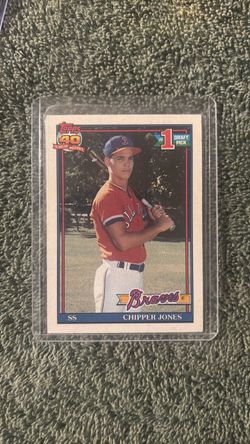 1991 Topps Chipper Jones #1 Draft Pick Rookie Card
