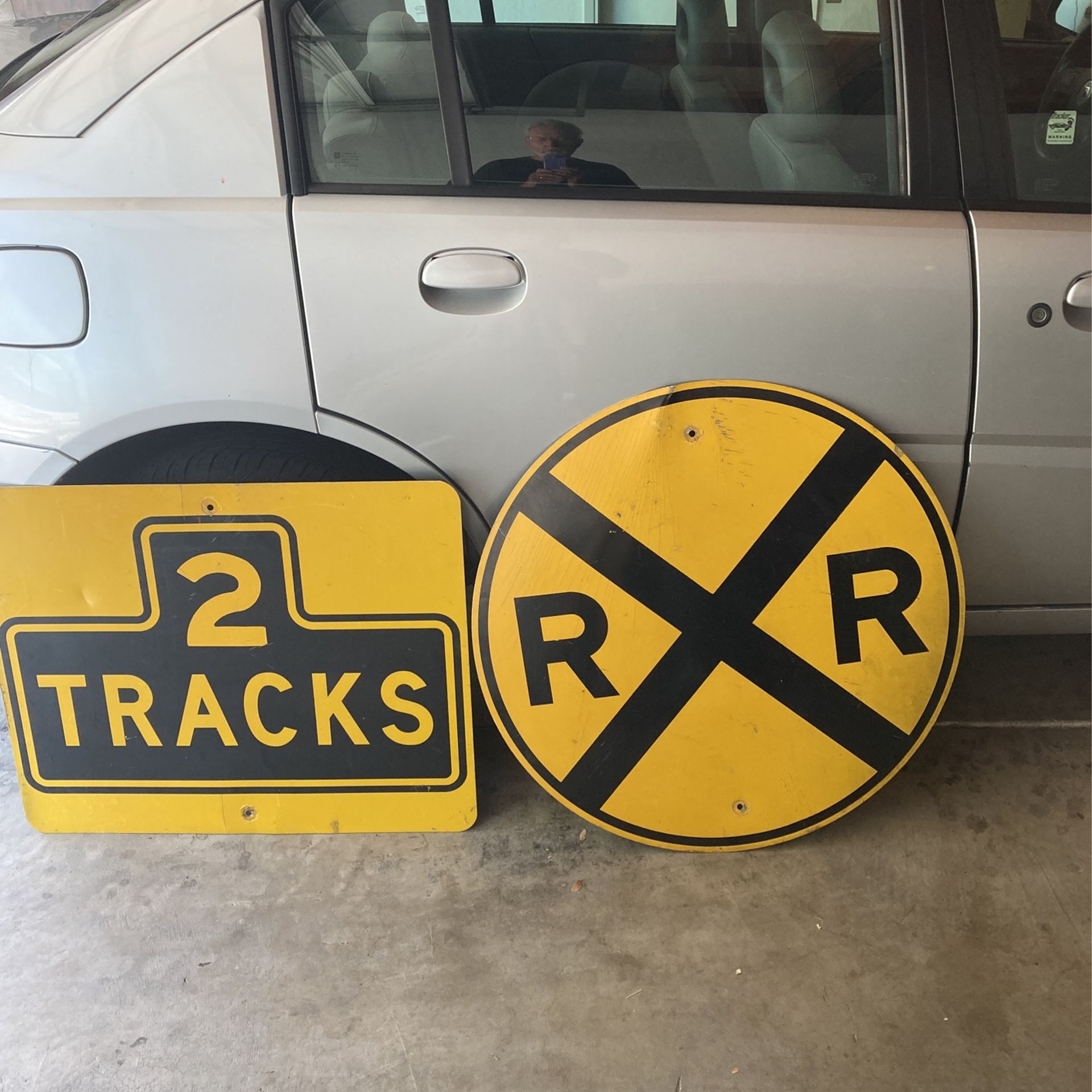 Vintage Railroad Signs…Metal…$200 For Both